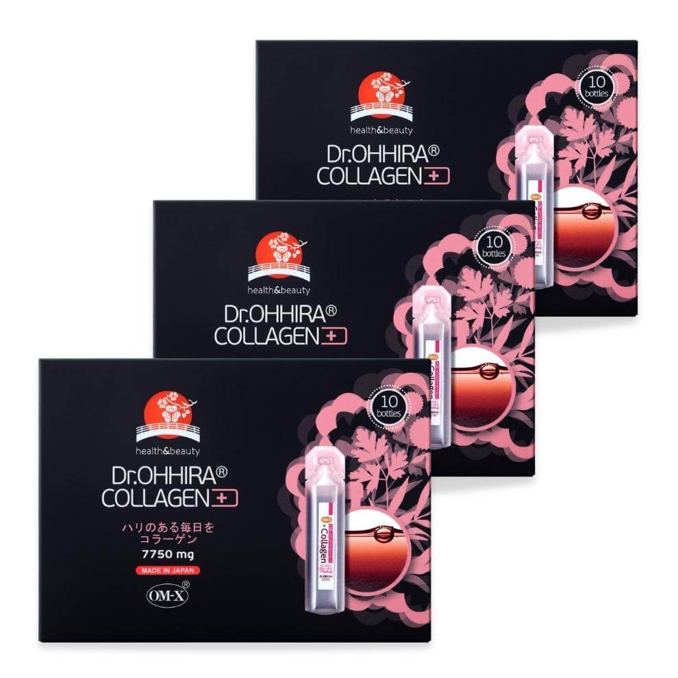 Dr.OHHIRA® KOLLAGEEN +, 3 x 10 pudelit (20 ml)