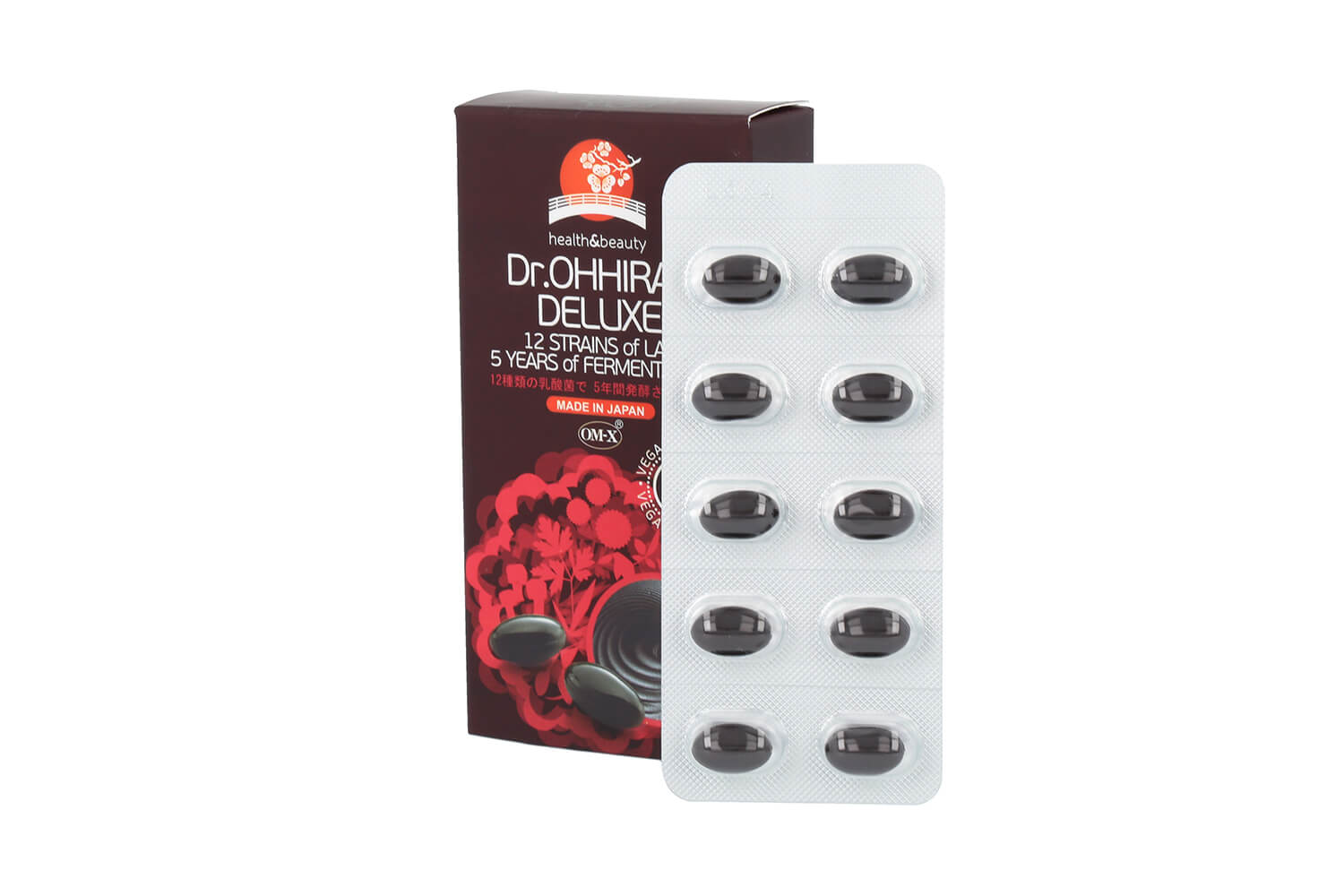 Dr.OHHIRA® DELUXE 5-AASTANE RETSEPT 12 SORDI ELUSBAKTERITEGA, 3 x 30 kapslit